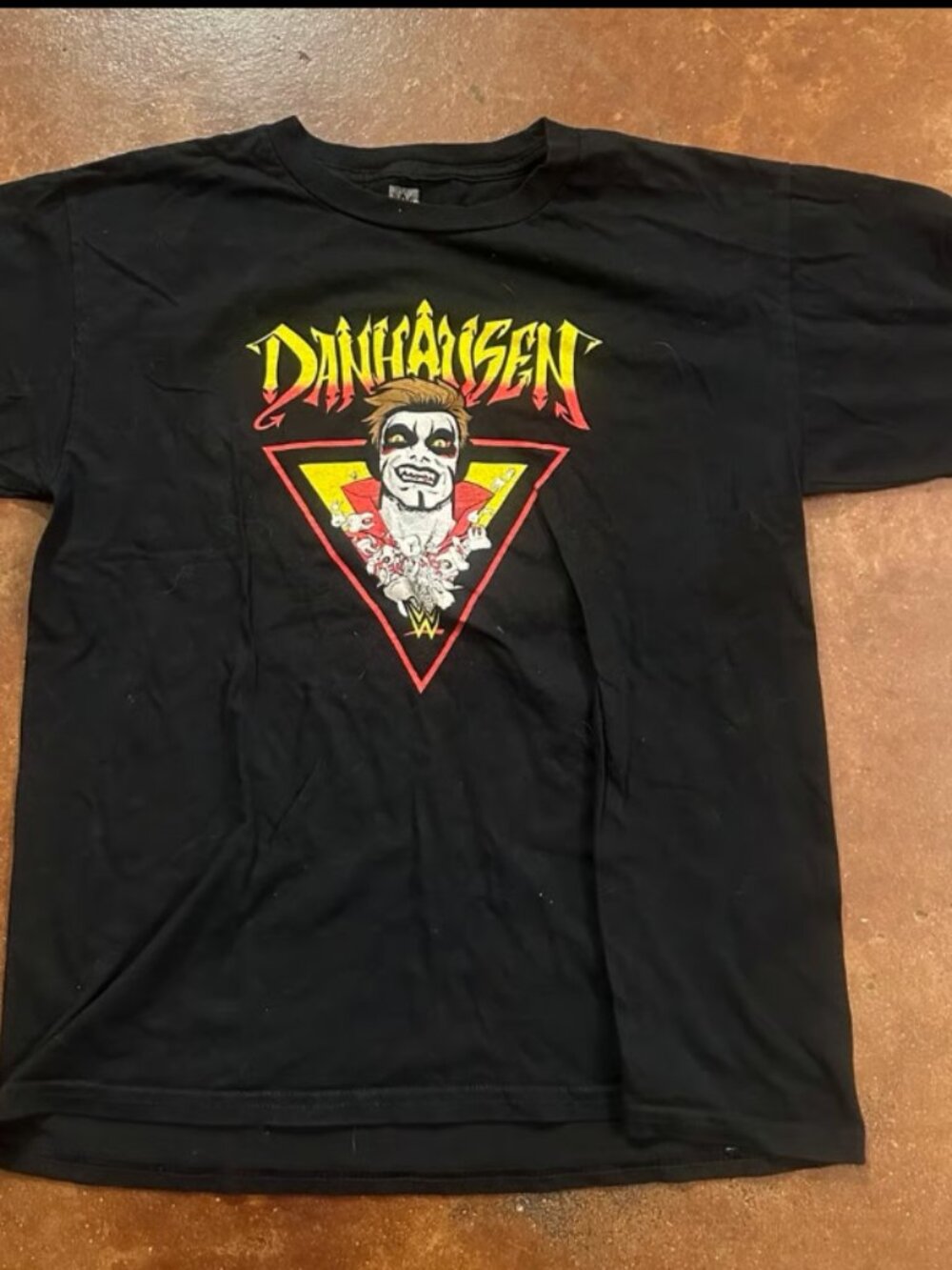 WWE Danhausen Wrestling T-Shirt Black Youth XL